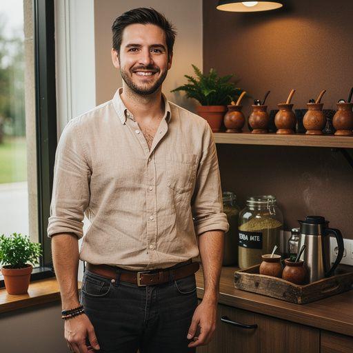 Yerba mate tea készítése hagyományos, szertartásos módon.