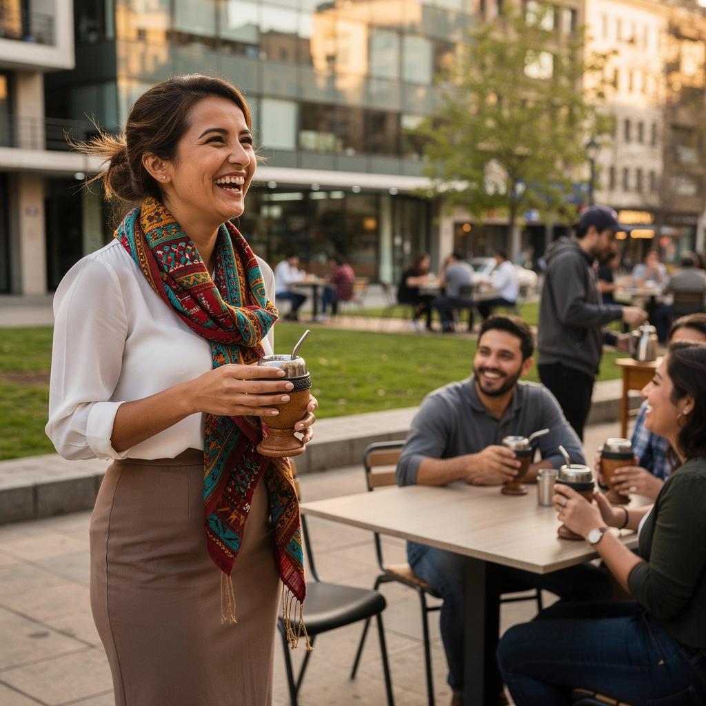 Hagyományos mate szívószállal történő fogyasztás.